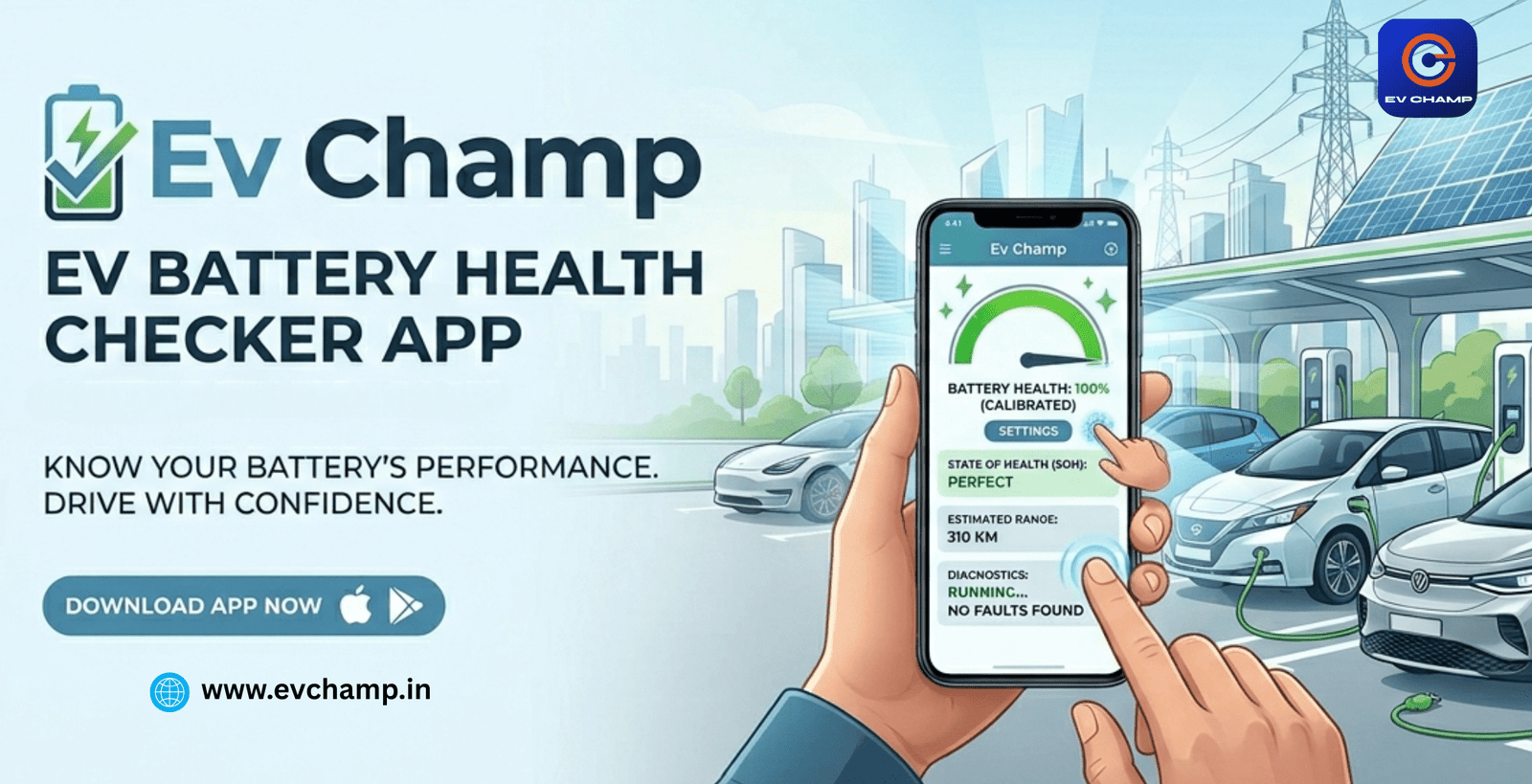 ev battery health checker app - Ev Champ